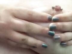 PLUMP self Playing with Big Natural Tits