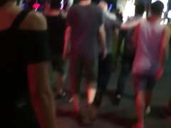 Big ass walking in the street - pattaya