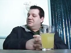 Incredible hairy girl fucked by a fat old pig