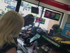 Fat bitch no bra huge tits