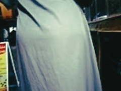 Nice Morrocain huge ass in Djellaba Green