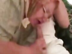 Granny In Headscarf Takes Young Dick