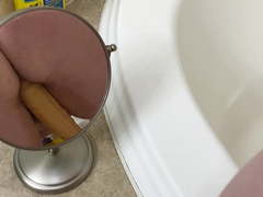 My wife rides her huge dildo.